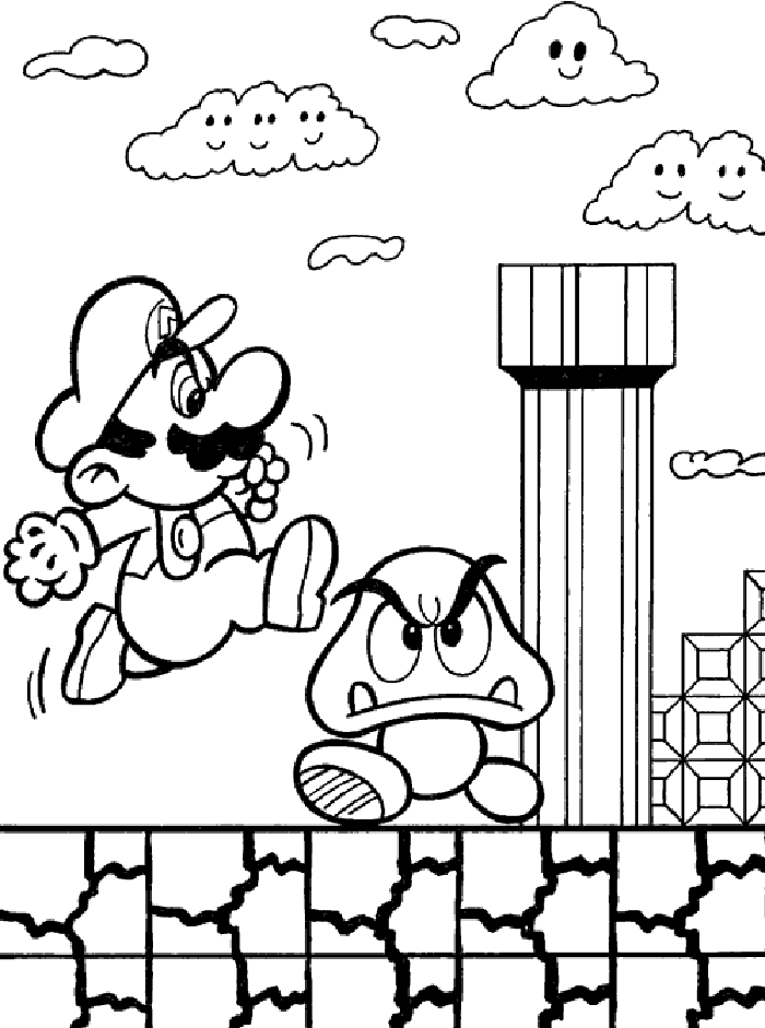 Super Mario Coloring Pages 9